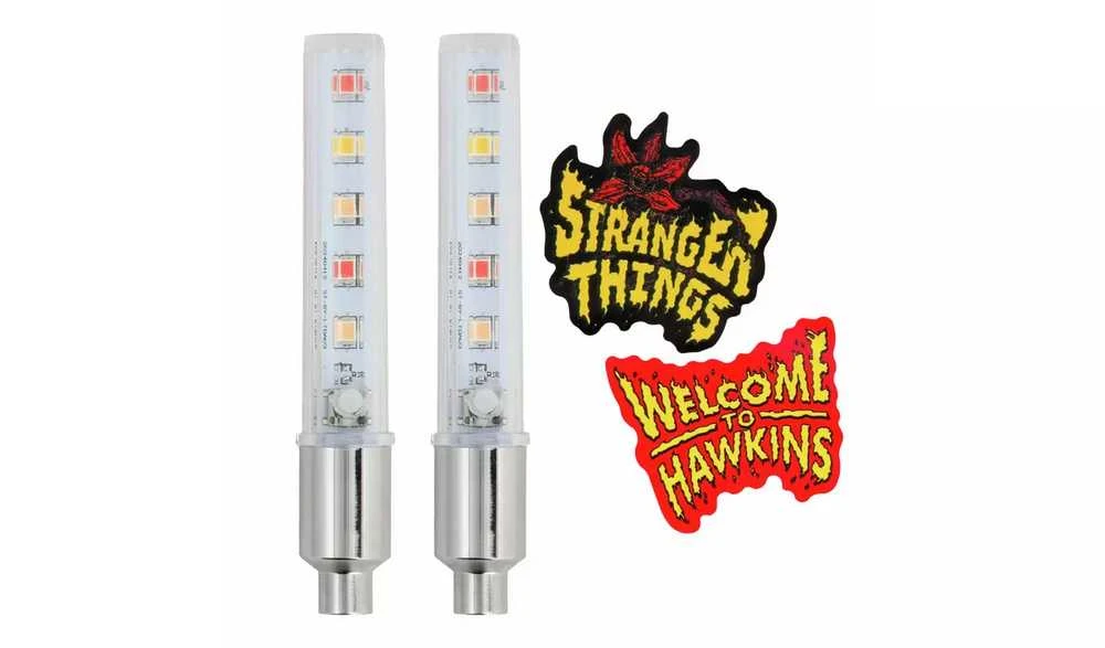 Paladone Stranger Things 5 LED Bike Lights and stickers