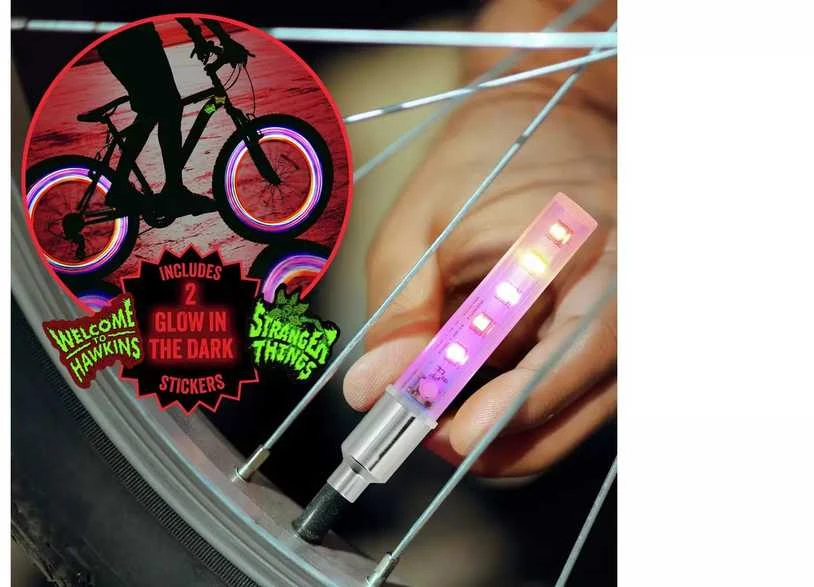 Paladone Stranger Things 5 LED Bike Lights and stickers