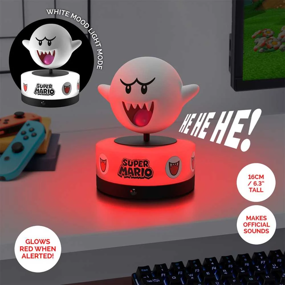 Paladone Super Mario Boo Room Guard Icon lempa