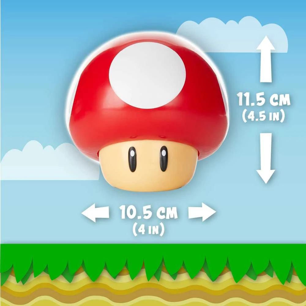 Paladone Super Mario Mushroom lempa 10cm