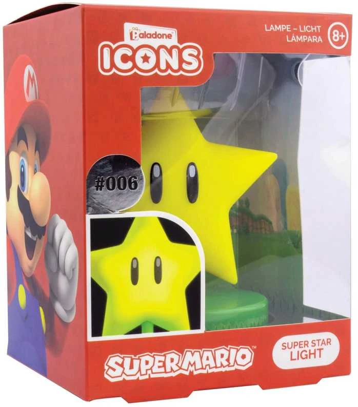Paladone Super Mario Super Star Icon lempa