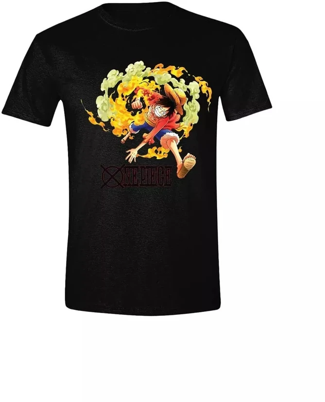 Pc Merch One Piece - Luffy Attack marškinėliai | L Dydis