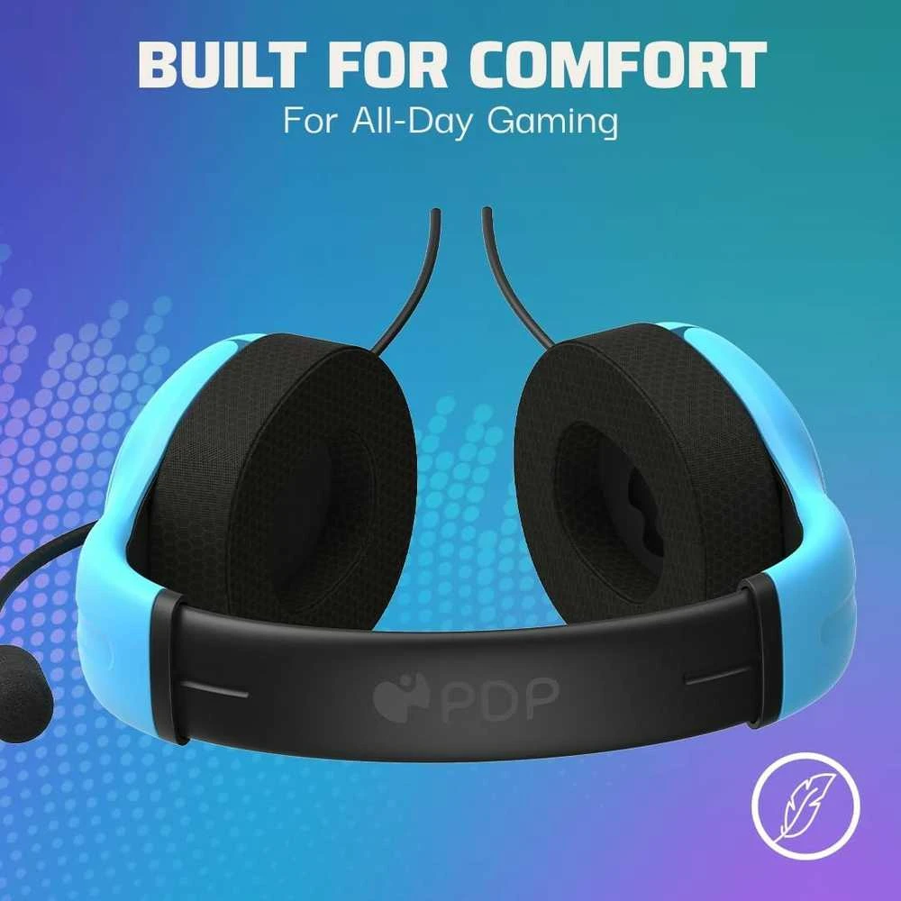 PDP AIRLITE Laidinės stereo žaidimų ausinės (Neptune Mėlyna) skirtos PS5/PS4/PC