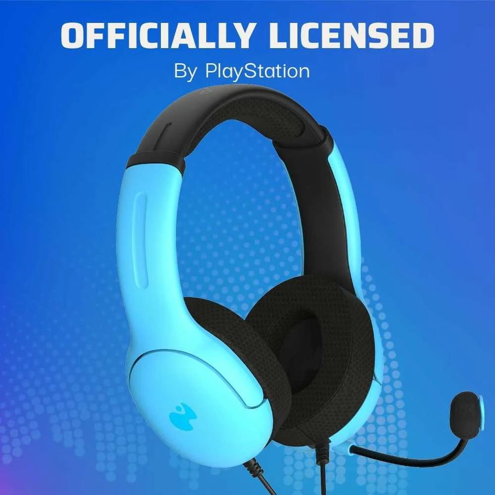 PDP AIRLITE Laidinės stereo žaidimų ausinės (Neptune Mėlyna) skirtos PS5/PS4/PC