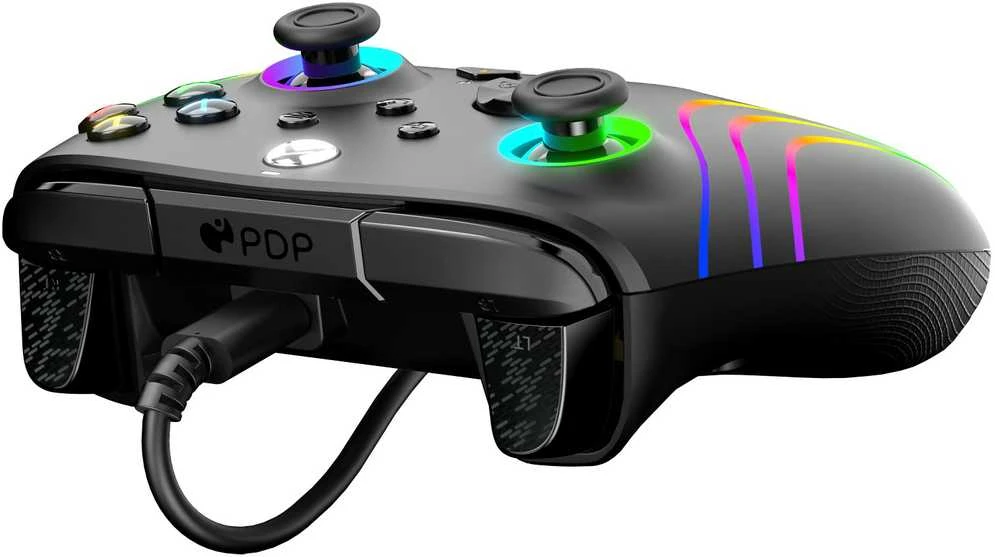 PDP Gaming Afterglow Wave Enhanced Laidinis valdiklis skirtas XBOX Series X|S, One, PC | Juoda