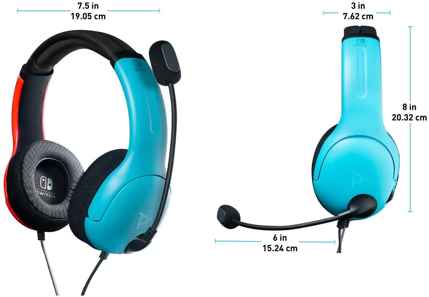 PDP LVL40 laidinės ausinės Nintendo Switch | 3.5mm