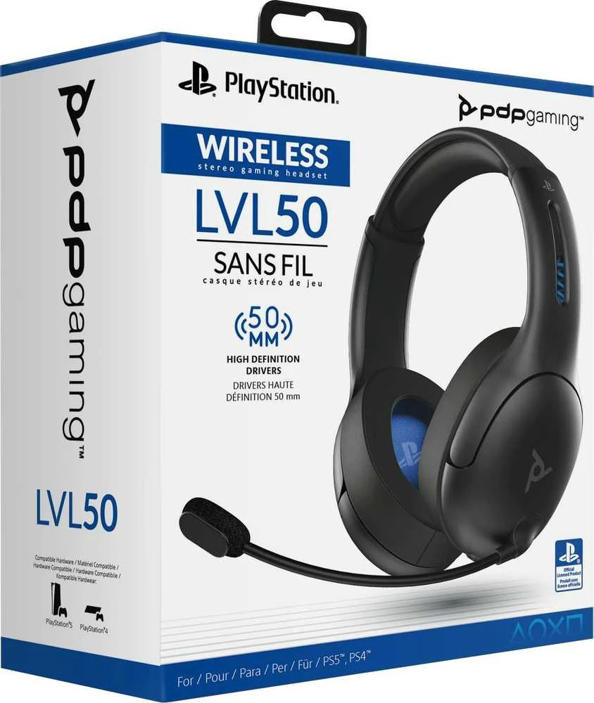 PDP LVL50 bevielės ausinės PS4/PS5