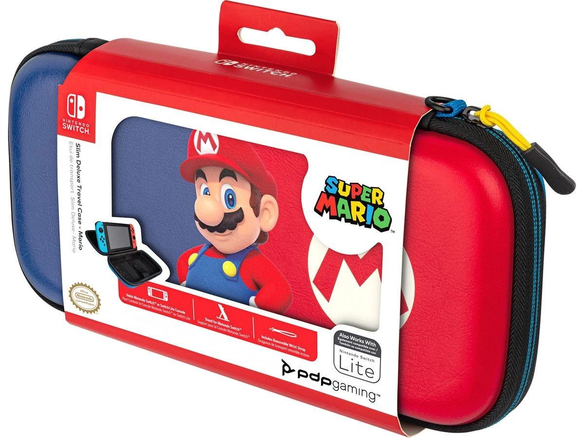 PDP Nintendo Switch Mario Slim Travel Deluxe dėklas