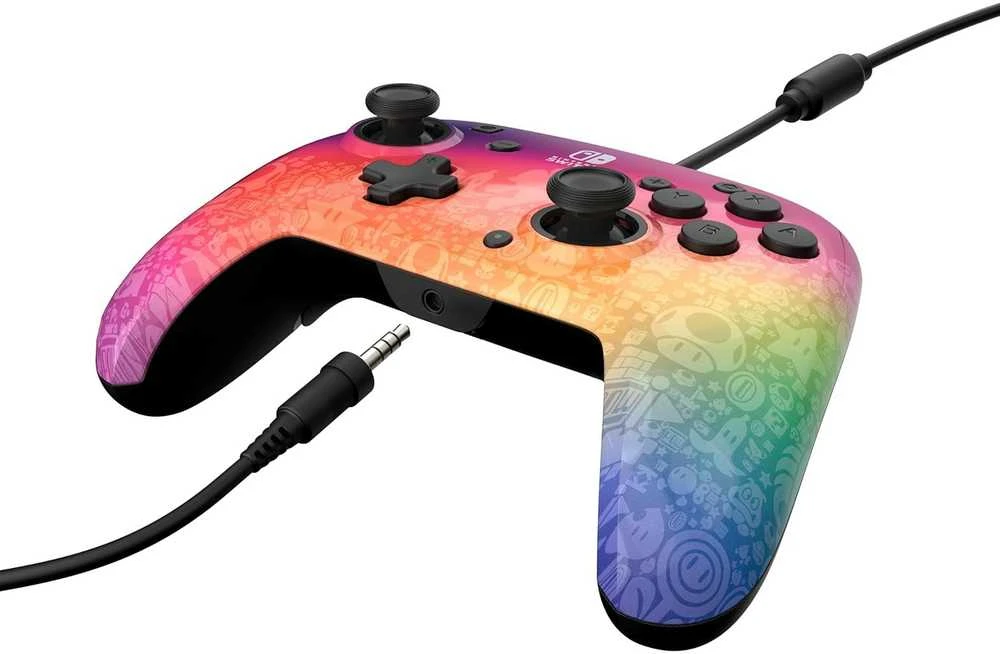 PDP REMATCH valdiklio ir kelioninio dėklo rinkinys: „Star Spectrum“ Nintendo Switch - Lite - OLED