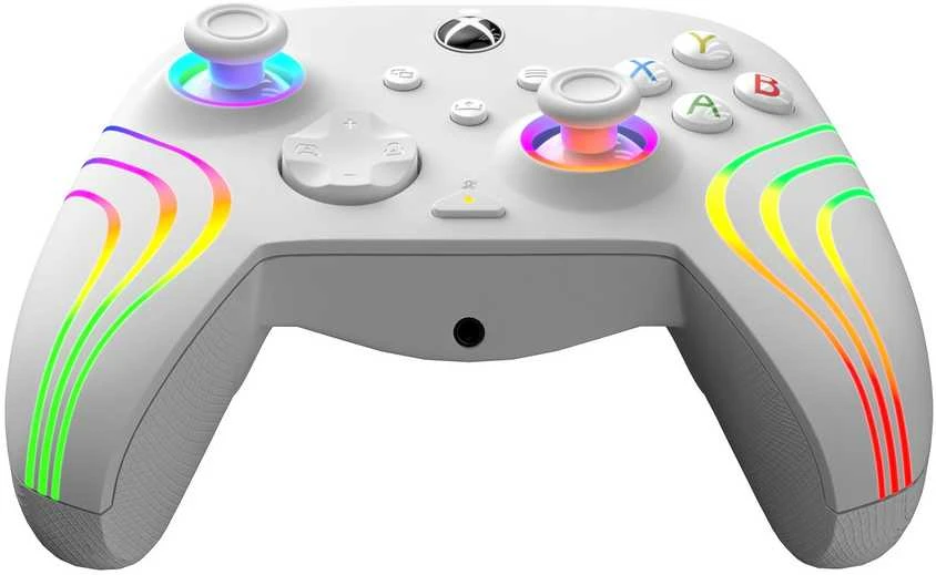 PDP XBOX Series X/S ir PC baltas laidinis valdiklis (Afterglow Wave)