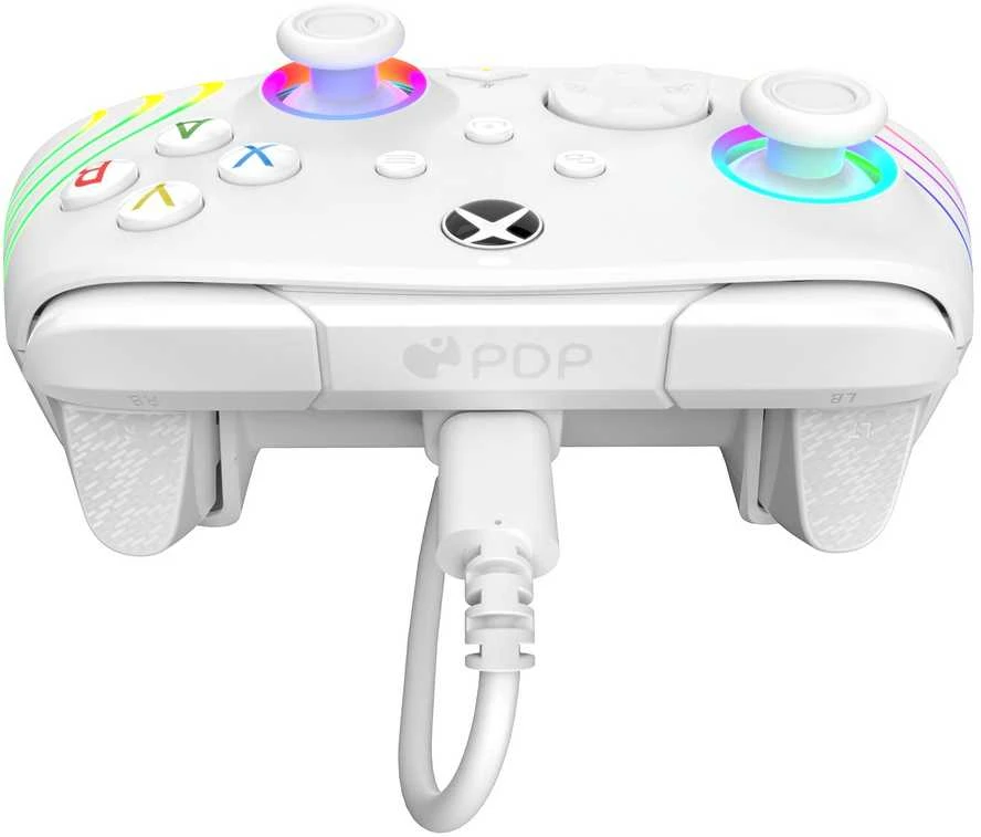 PDP XBOX Series X/S ir PC baltas laidinis valdiklis (Afterglow Wave)
