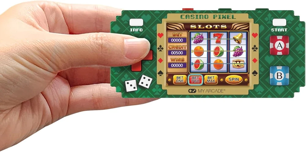 Dreamgear Pixel Pocket Pro Casino Pixel nešiojama žaidimų konsolė (10 žaidimų)