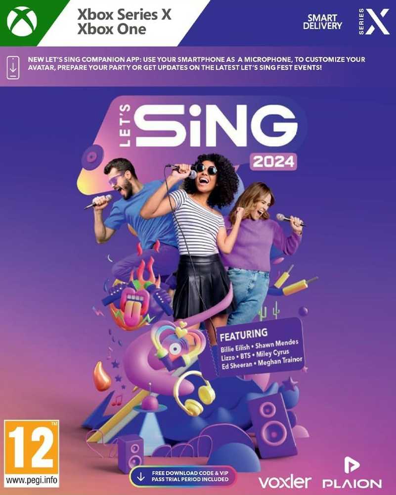 „Plaion Let's Sing 2024“ „XBOX Series X“