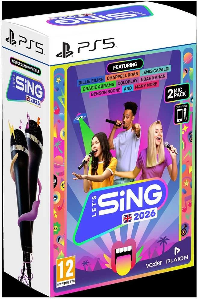 Vox Plaion Let's Sing 2026 + 2 mikrofonai