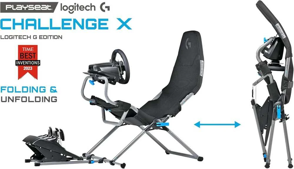 Playseat Challenge X - Logitech G Edition (pilka) kėdė