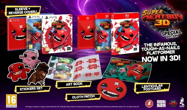 Meridiem Games „PM Studios Super Meat Boy 3D“ – specialusis leidimas PS5
