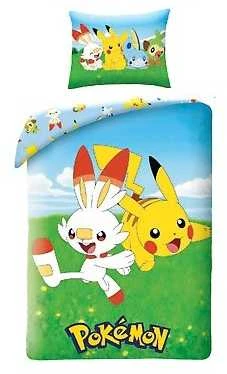 Pokemon patalynė 140 x 200 cm ir pagalvės užvalkalas 70 x 90 cm