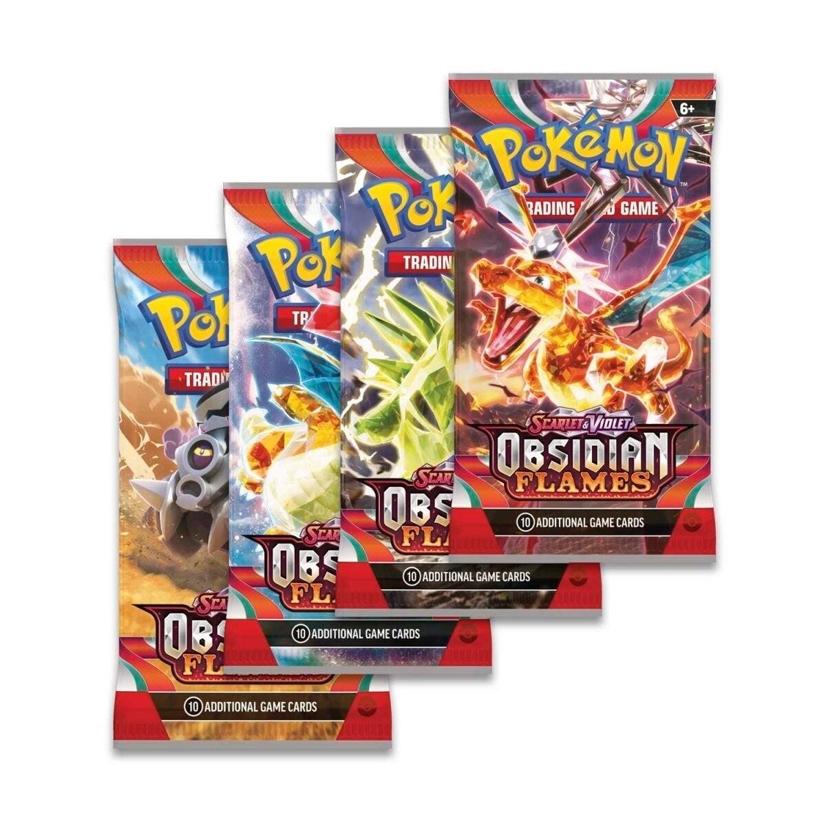 The Pokemon „Pokemon Pokemon TCG“ – „Scarlet & Violet“ 3 „Obsidian Flames“ stiprintuvo ekrano užsklandos (36 vnt.)