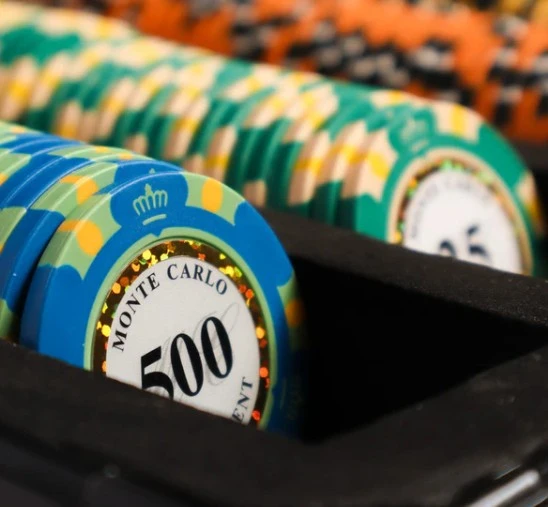 Pokerio žetonų rinkinys Monte Carlo (500 žetonų)