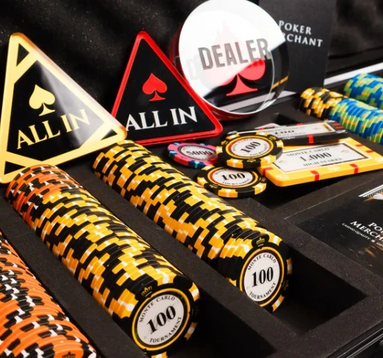 Pokerio žetonų rinkinys Monte Carlo (500 žetonų)