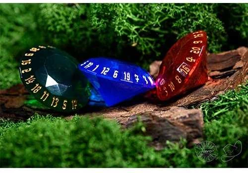 Polyhero Dice PolyHero Rogue 3d20 Gems