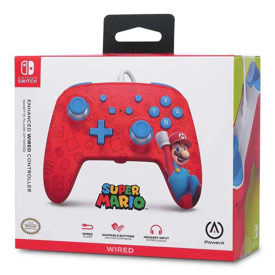 Power A PowerA Enhanced Woo-hoo! Mario laidinis valdiklis skirtas Nintendo Switch