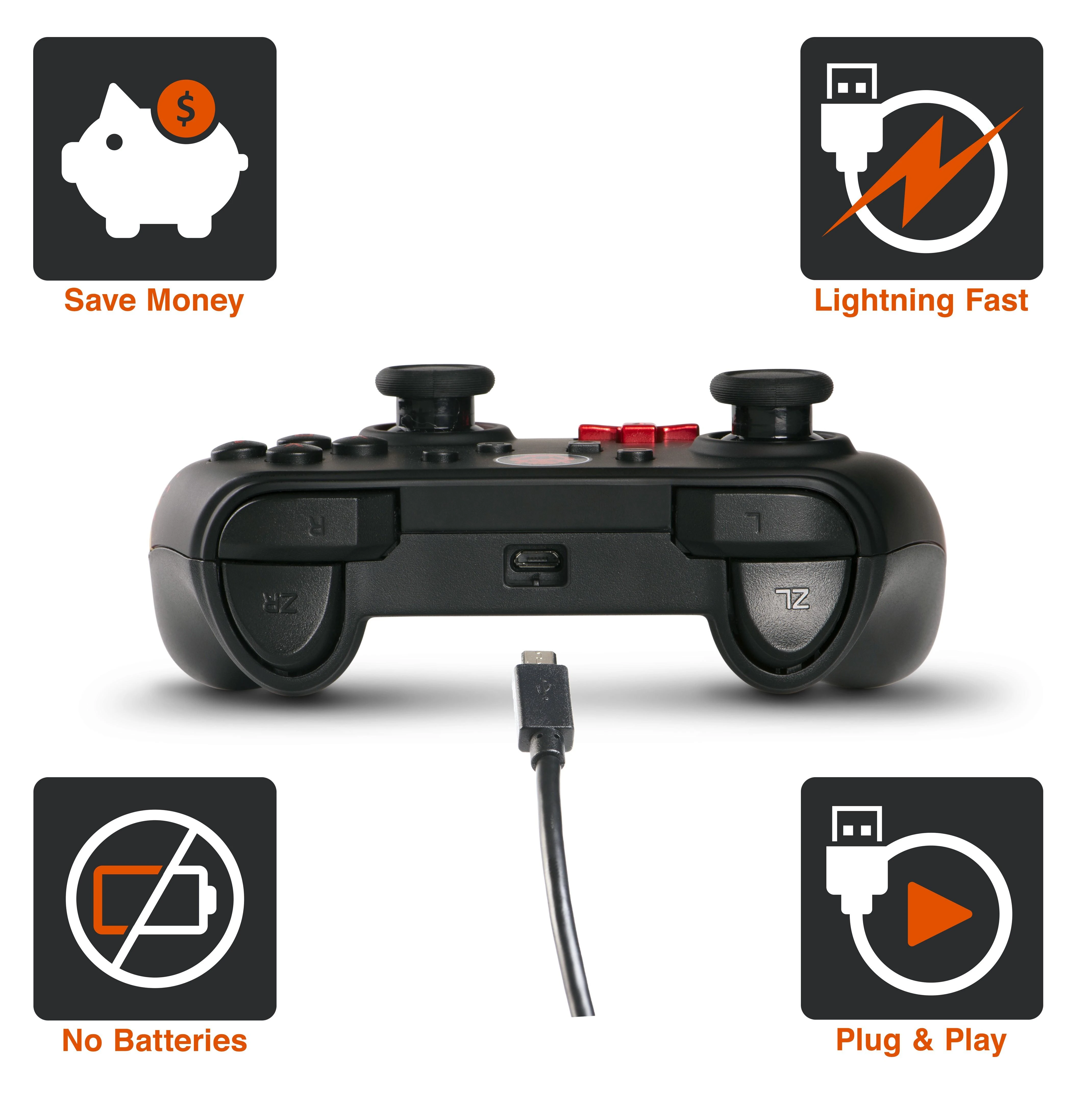 Power A PowerA Grape Violetinė laidinis valdiklis skirtas Nintendo Switch