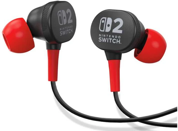 Power A PowerA laidiniai ausinukai skirti Nintendo Switch 2 | Juodi/raudoni