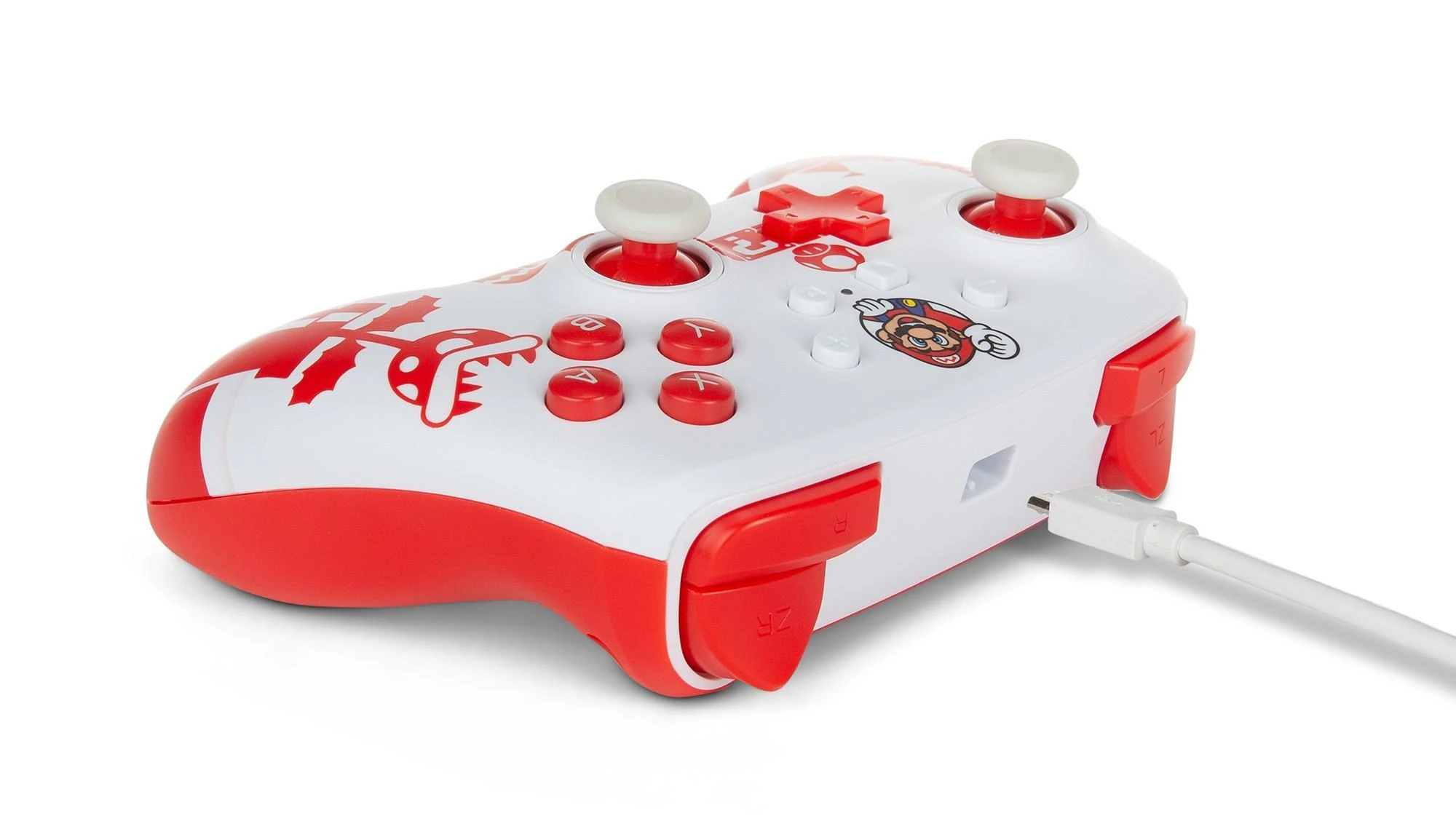 Power A PowerA Mario Raudona/Baltas laidinis valdiklis skirtas Nintendo Switch