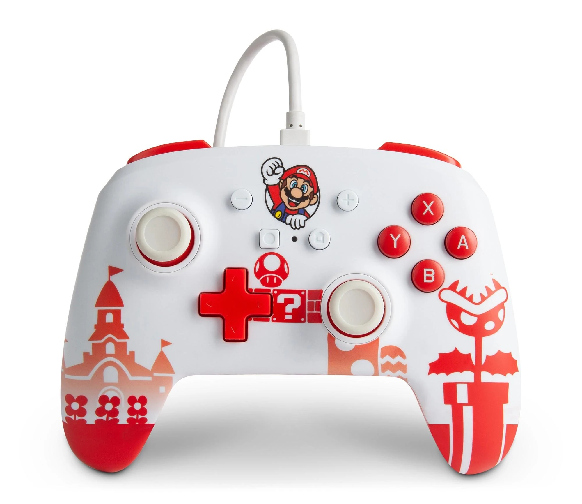 Power A PowerA Mario Raudona/Baltas laidinis valdiklis skirtas Nintendo Switch