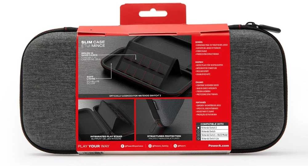 Power A PowerA Nintendo Switch 2 Slim Dėklas - Dark Heather Pilkas