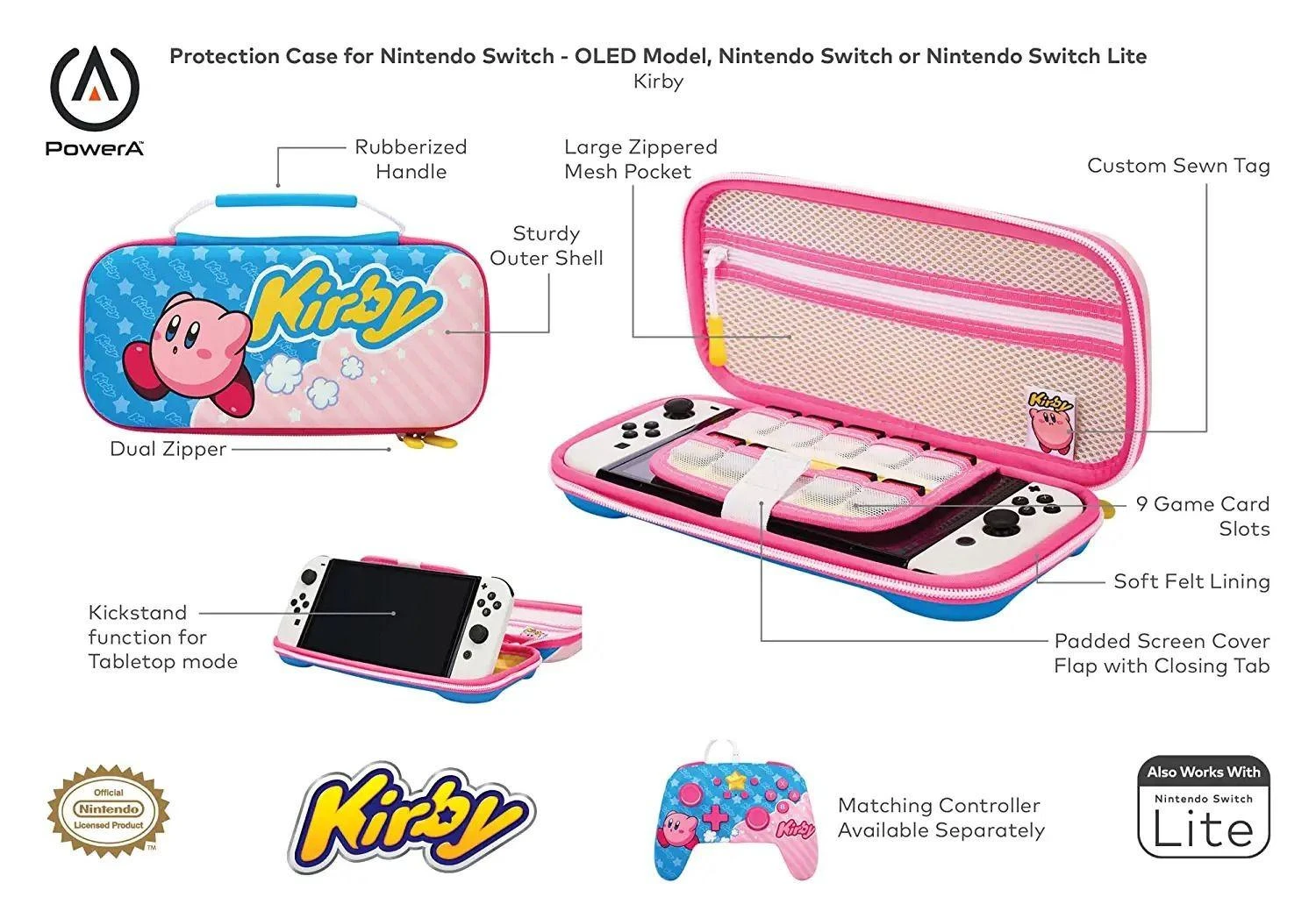 Power A PowerA PowerA Nintendo Switch apsauginis dėklas – Kirby