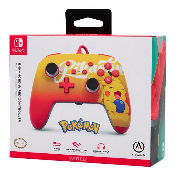 Power A PowerA Oran Berry Pikachu laidinis valdiklis skirtas Nintendo Switch