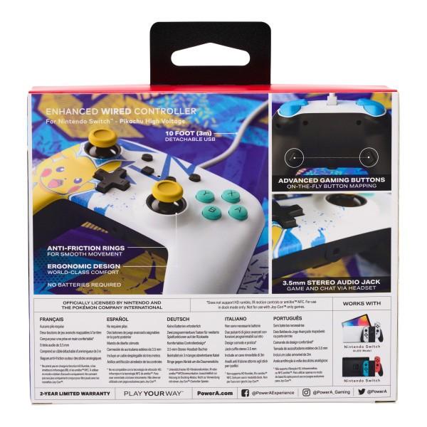 Power A PowerA Pikachu High Voltage laidinis valdiklis skirtas Nintendo Switch