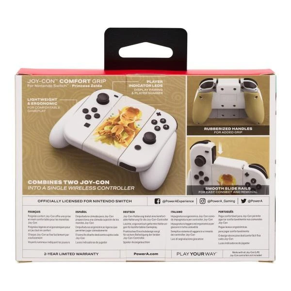 Power A Maitinimas „PowerA Princess Zelda Joy-Con Comfort Grip“ skirtas „Nintendo Switch“.
