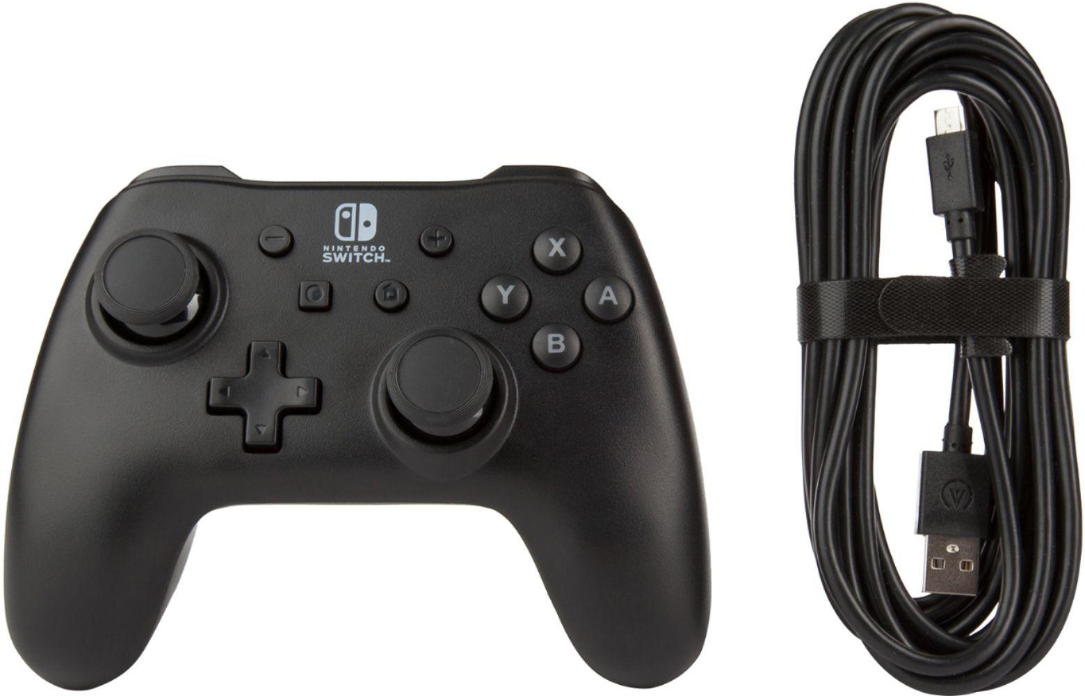 Power A PowerA juodas laidinis valdiklis skirtas Nintendo Switch