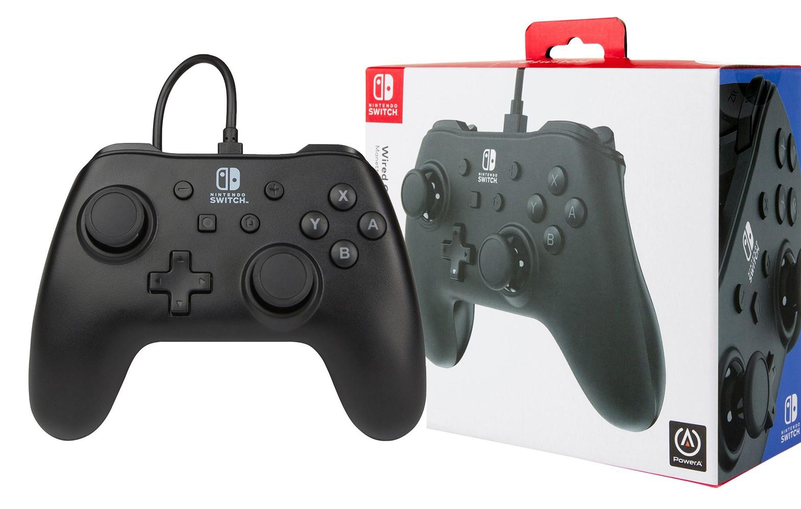 Power A PowerA juodas laidinis valdiklis skirtas Nintendo Switch