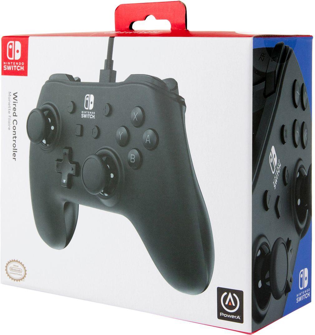 Power A PowerA juodas laidinis valdiklis skirtas Nintendo Switch