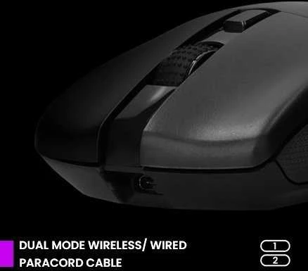 PREYON Owl belaidė žaidimų pelė| 16000 DPI