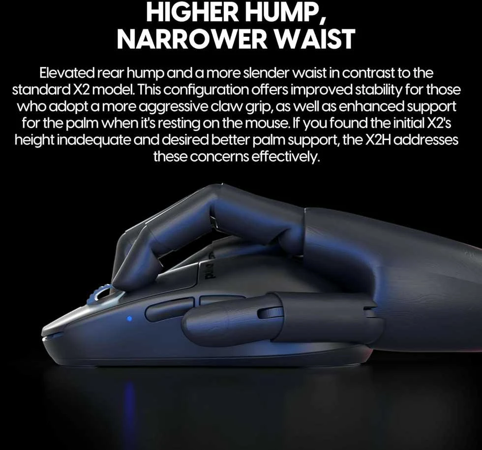 Pulsar X2-H High Hump eS žaidimų pelė, juoda PX2HES21