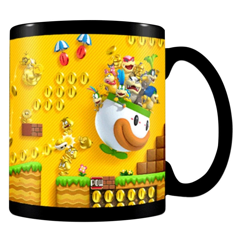Pyramid Super Mario Gold Coin Rush puodelis| Reaguojantis į karštį 315ml