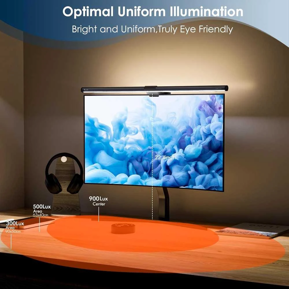 Quntis ML215 LED monitoriaus lempa su belaidžiu valdikliu (51 cm)