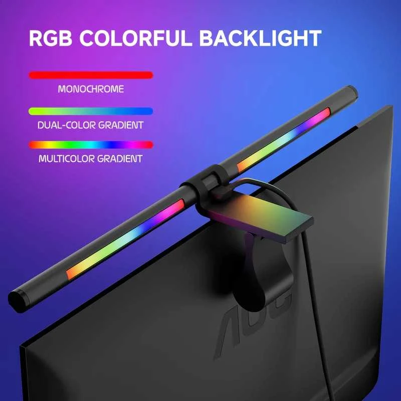 Quntis ML216 RGB Pro+ monitoriaus lempa su belaidžiu valdikliu (51cm)