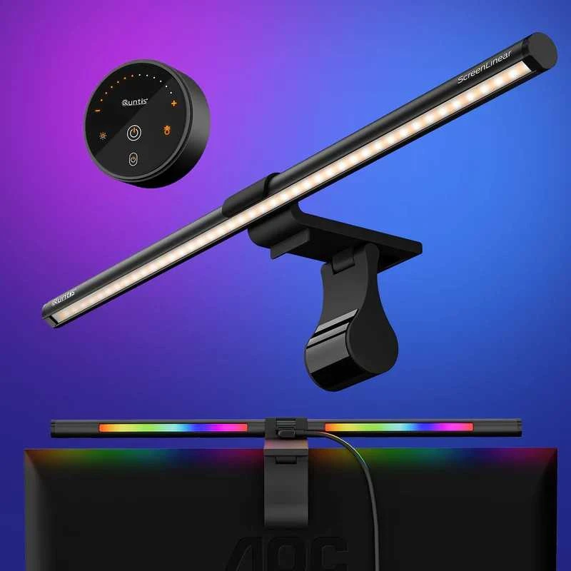 Quntis ML216 RGB Pro+ monitoriaus lempa su belaidžiu valdikliu (51cm)