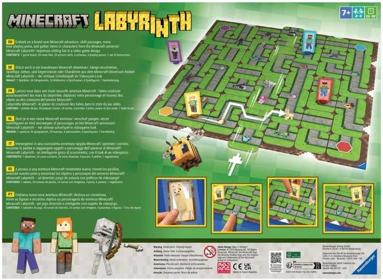 Ravensburger labirintas Minecraft