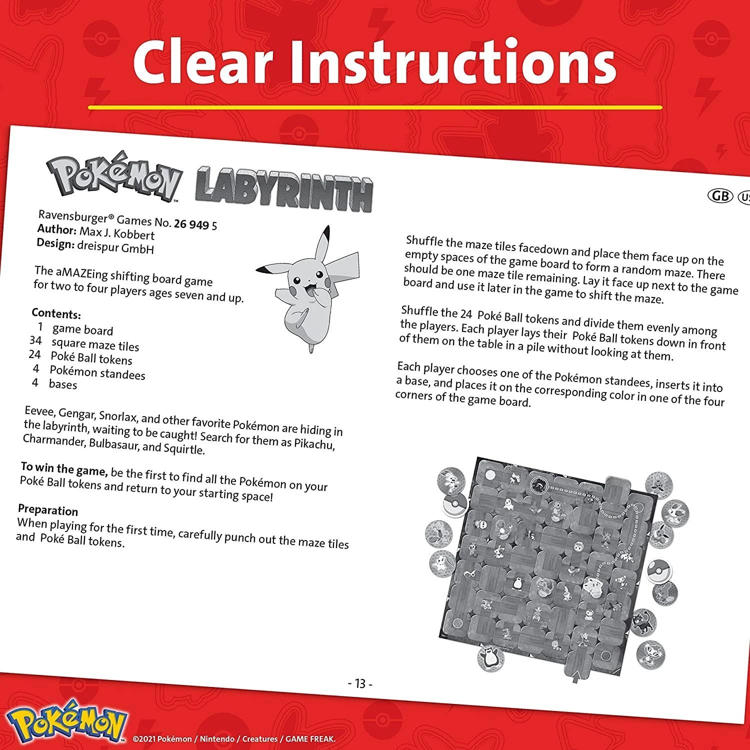Ravensburger Labyrinth Pokémon