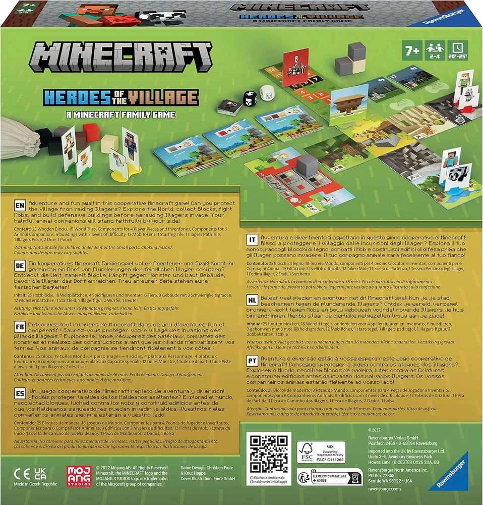 RAVENSBURGER stalo žaidimas Minecraft Heroes, (LT, LV, EE), 22367