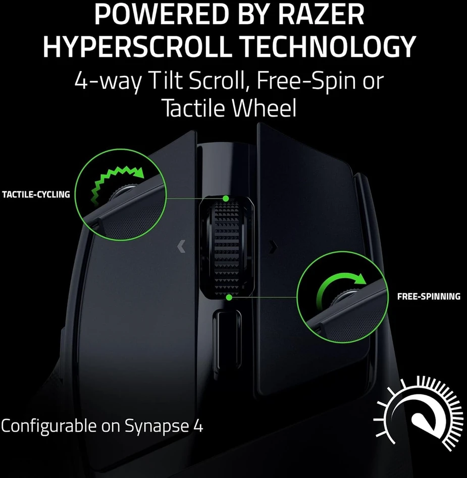 Pelė Myszka žaidimams Razer Basilisk belaidė 18000 dpi optinė juoda