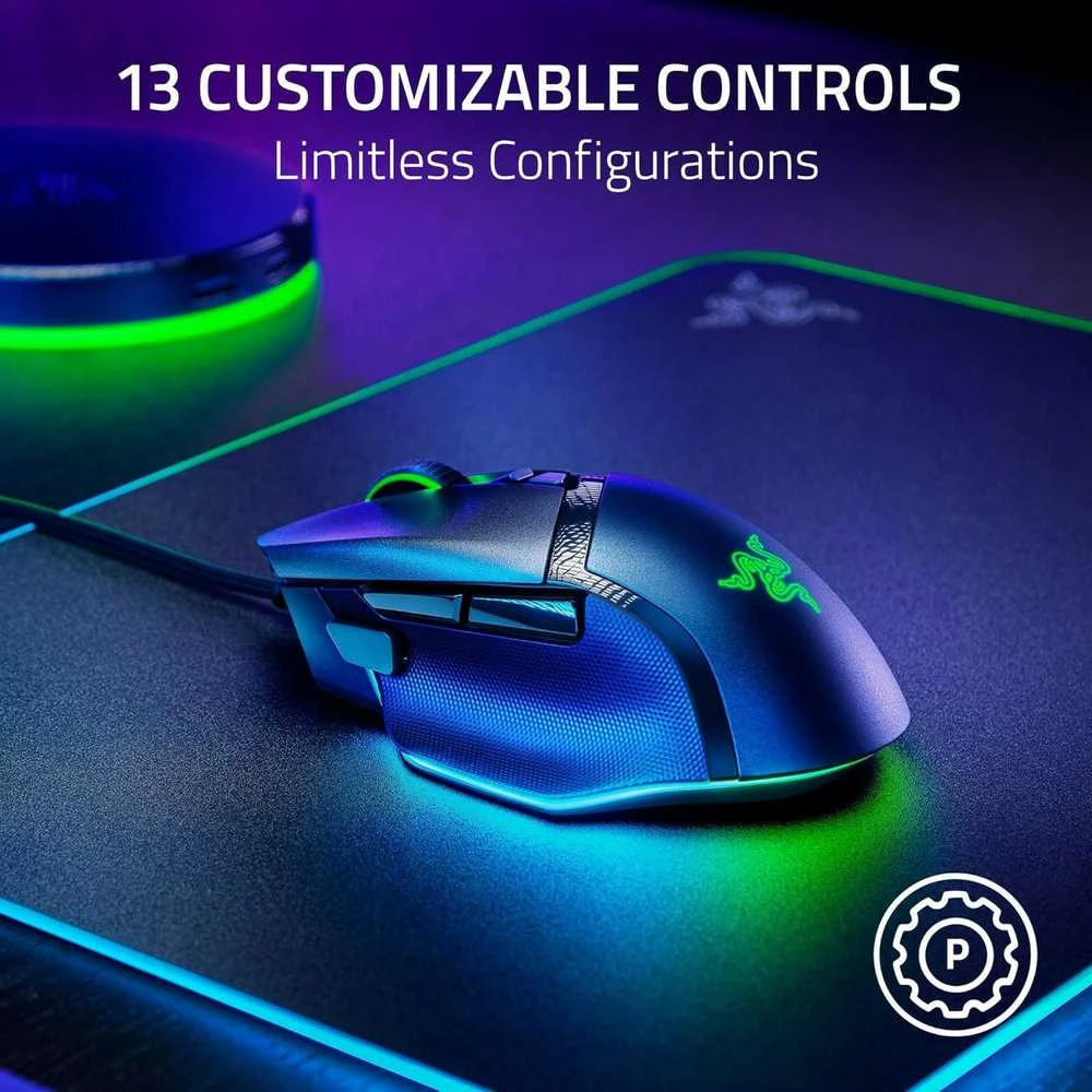 Razer Basilisk V3 35K | Pelė žaidimams | Juodas