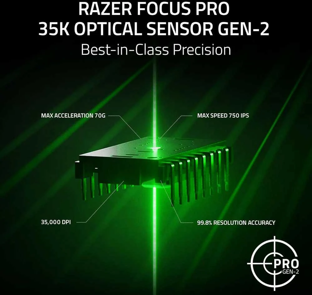 Razer Basilisk V3 35K | Pelė žaidimams | Juodas